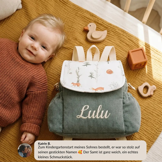 Personalisierter Baby-Rucksack mit Namen, ganz allein für ihn | Mein erster Rucksack