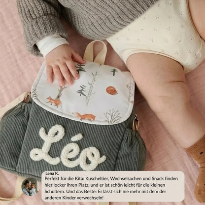 Personalisierter Baby-Rucksack mit Namen, ganz allein für ihn | Mein erster Rucksack