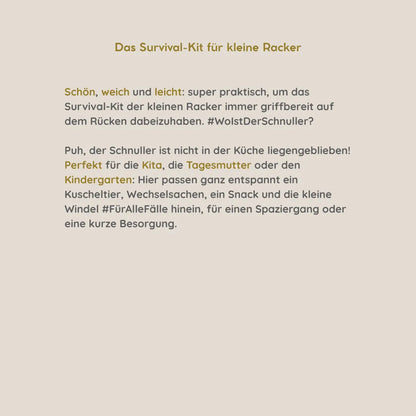Personalisierter Baby-Rucksack mit Namen, ganz allein für ihn | Mein erster Rucksack