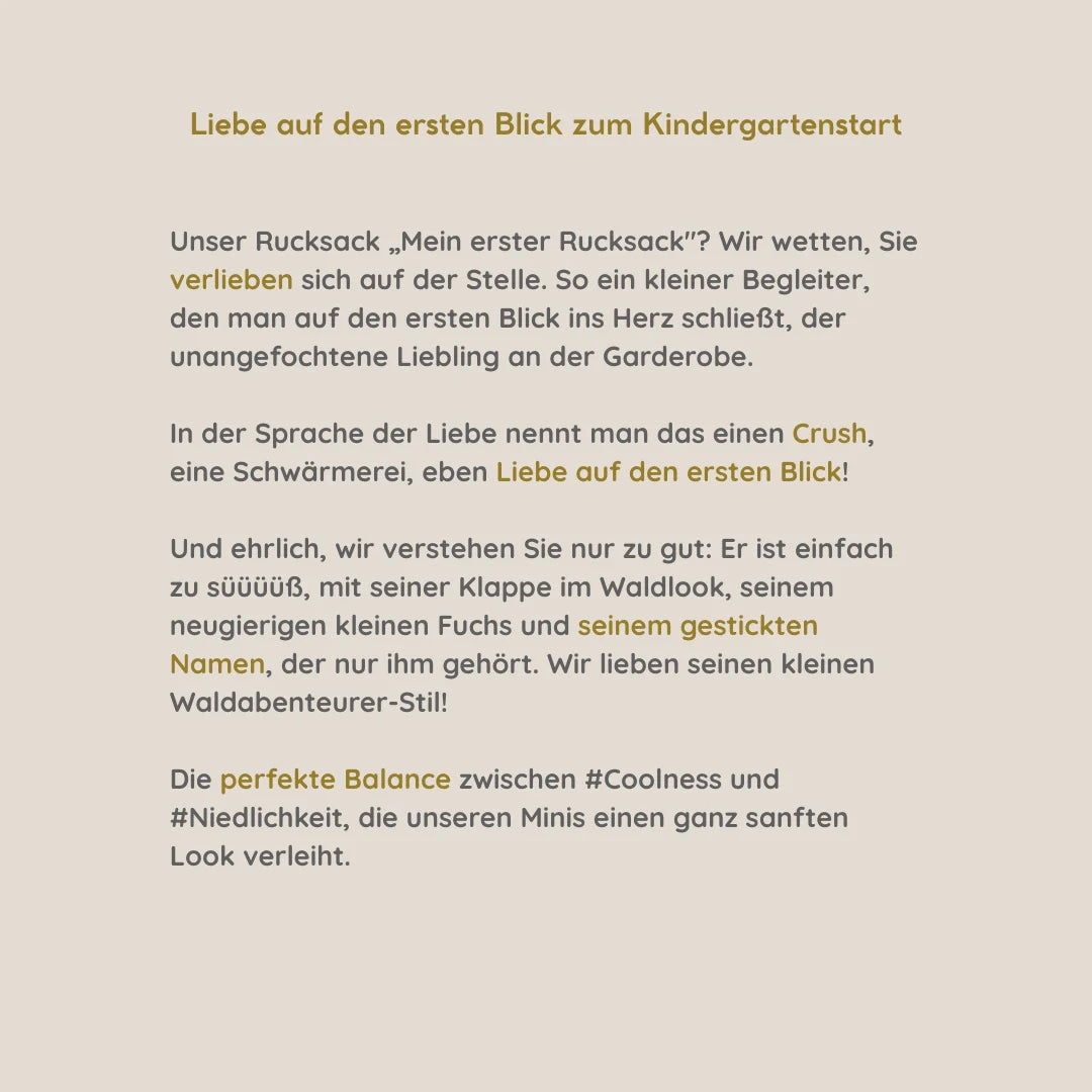 Personalisierter Baby-Rucksack mit Namen, ganz allein für ihn | Mein erster Rucksack