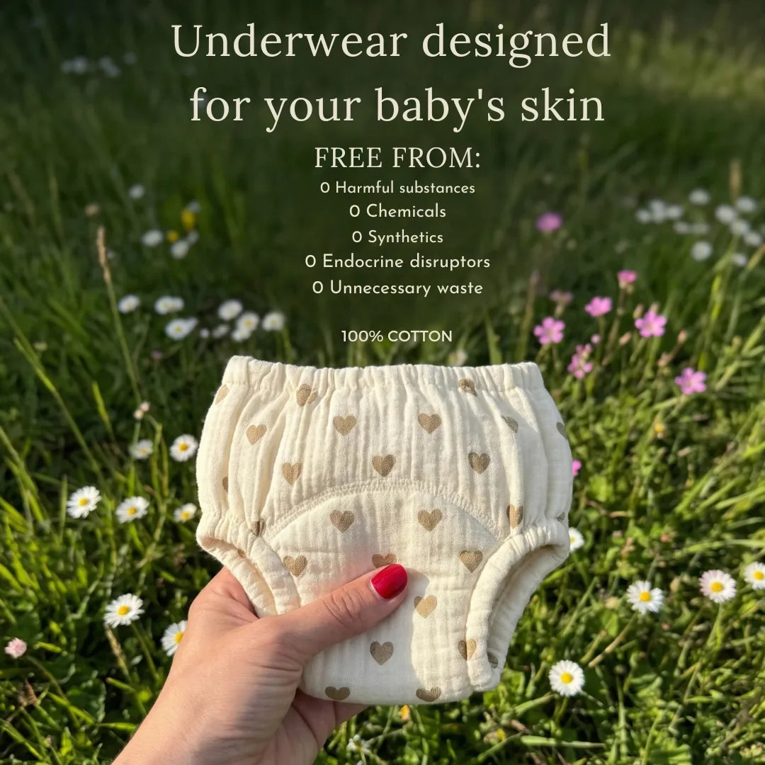 Reusable Potty Training Underwear - Potty trained in 2-3 weeks - 100% Cotton - Easy Pull-On from 18 Months
